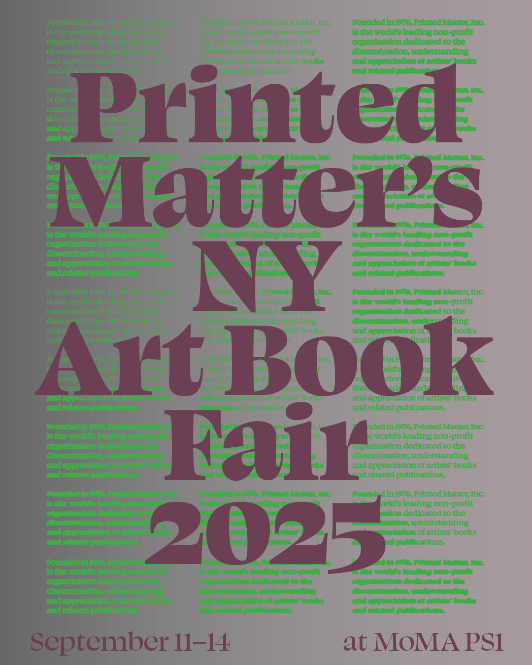 PRINTED MATTER NEW YORK ART BOOK FAIR